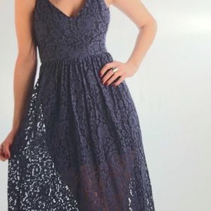 Cynthia Rowley navy lace dress